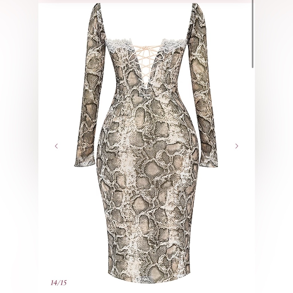 SERAPHINA
Snake Print Corset Dress - Picture 10 of 10